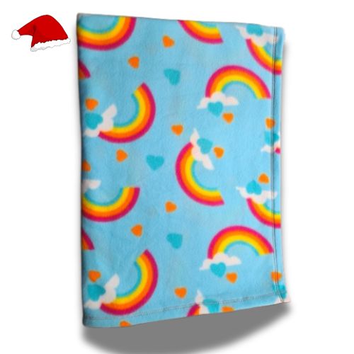 Rainbow Pet Fleece Blanket