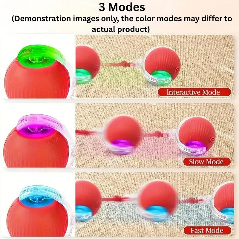 Electric interactive cat toy ball