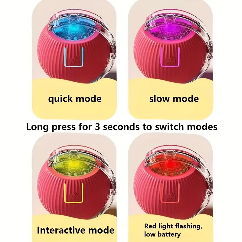 Electric interactive cat toy ball