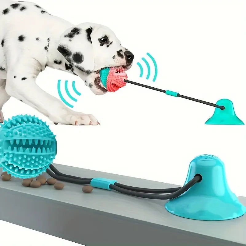 Pet suction dog toy ball