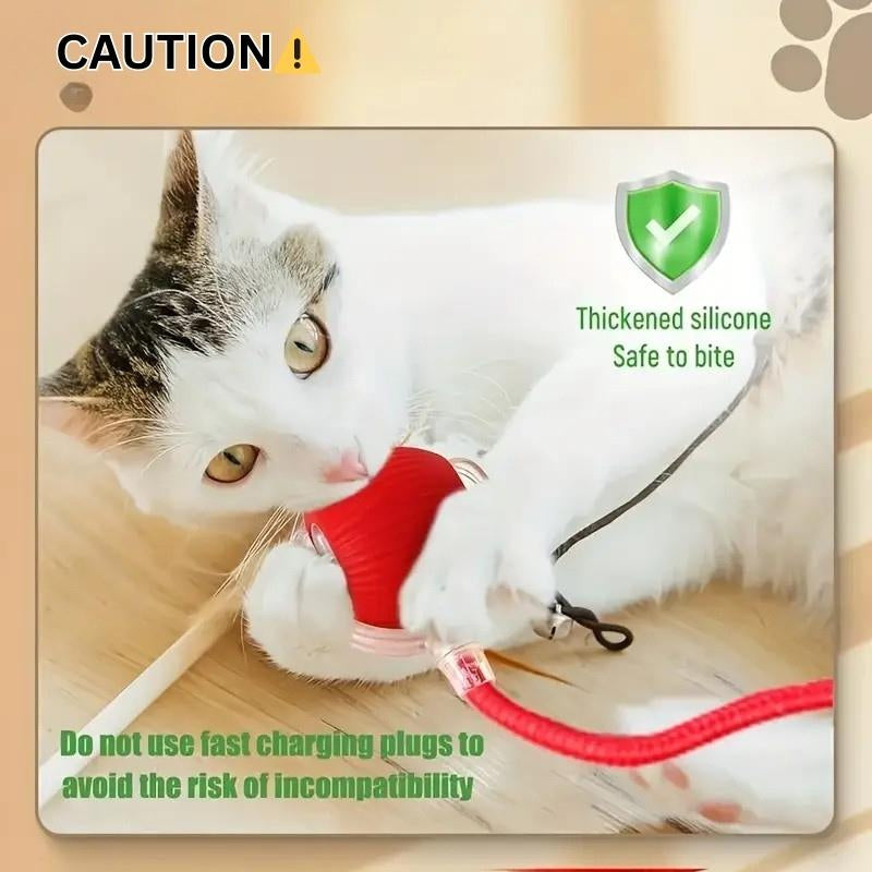 Electric interactive cat toy ball