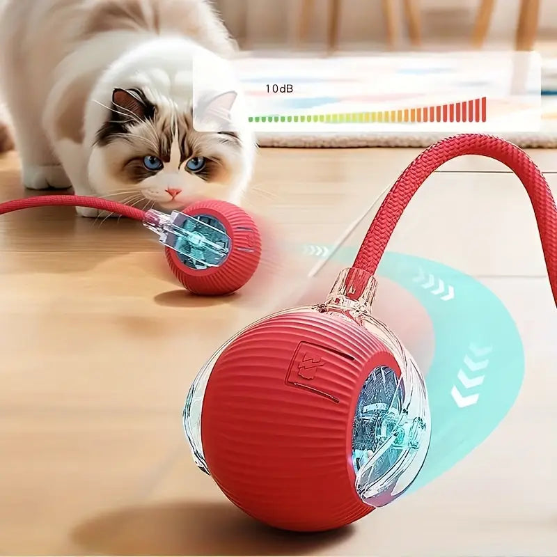 Electric interactive cat toy ball