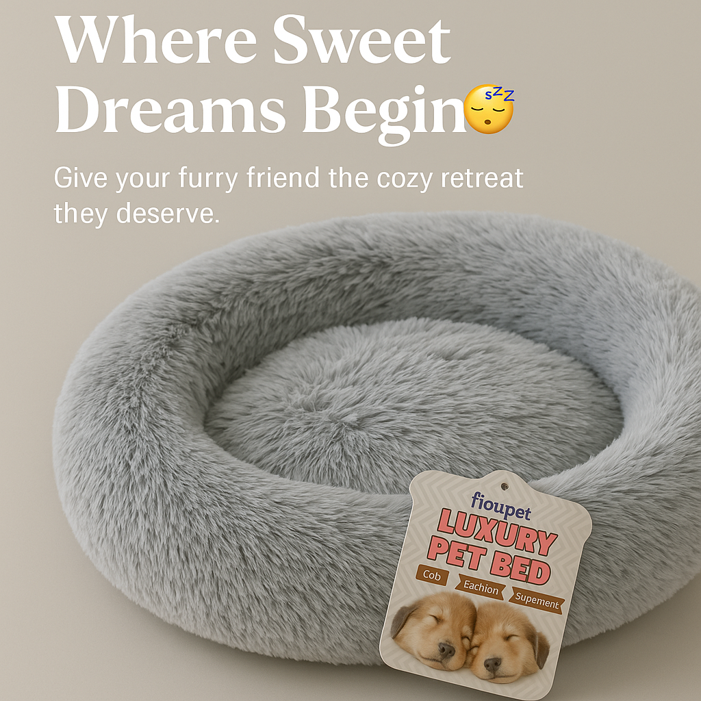 Round pet bed