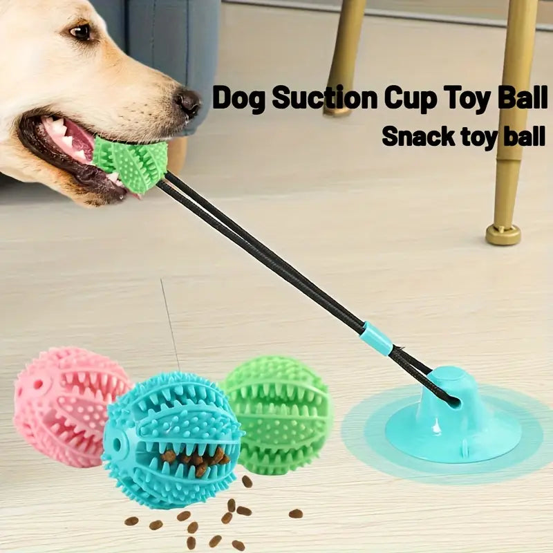 Pet suction dog toy ball