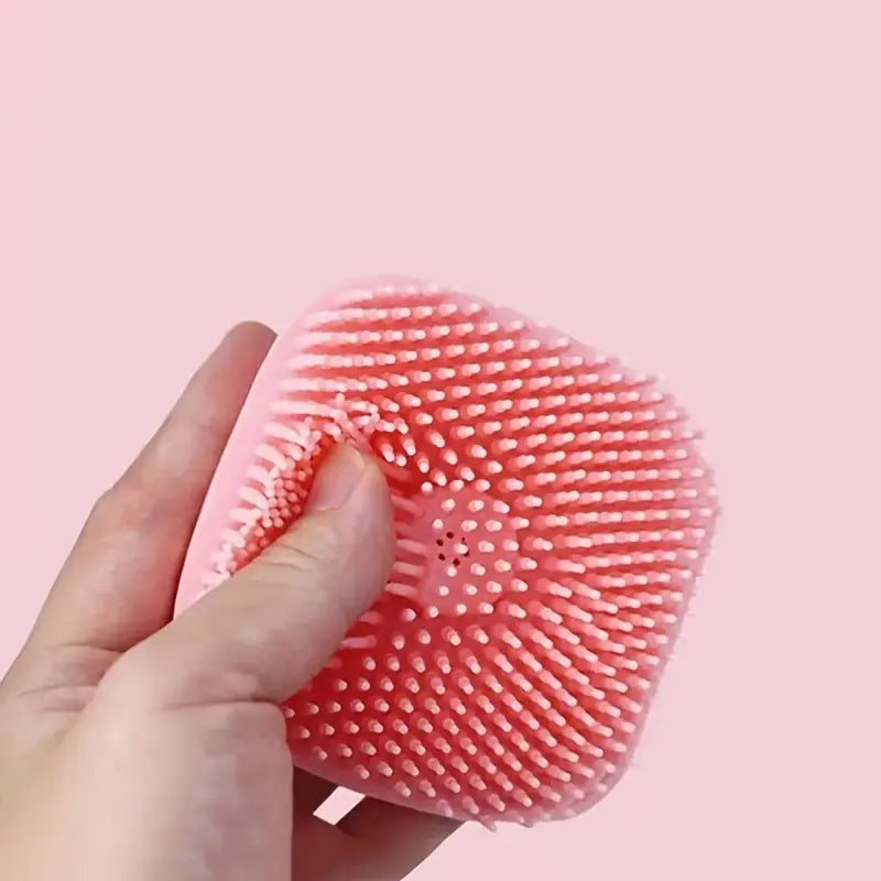 Gentle silicone pet massage brush