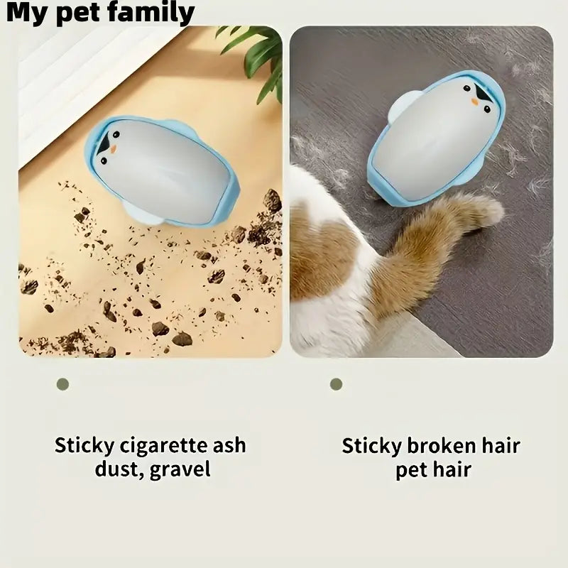 Mini Penguin Pet Hair washable and  reusable Removal Tool