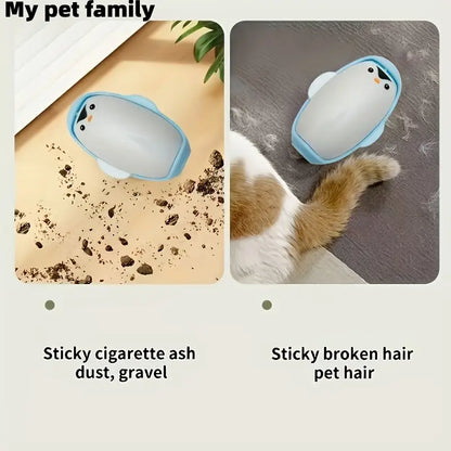 Mini Penguin Pet Hair washable and  reusable Removal Tool
