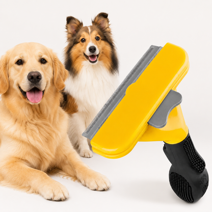 Pet De-shedding Tool & Grooming Brush