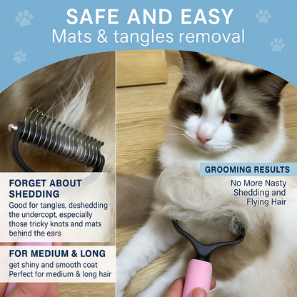 Pet Dematting & Detangling Comb