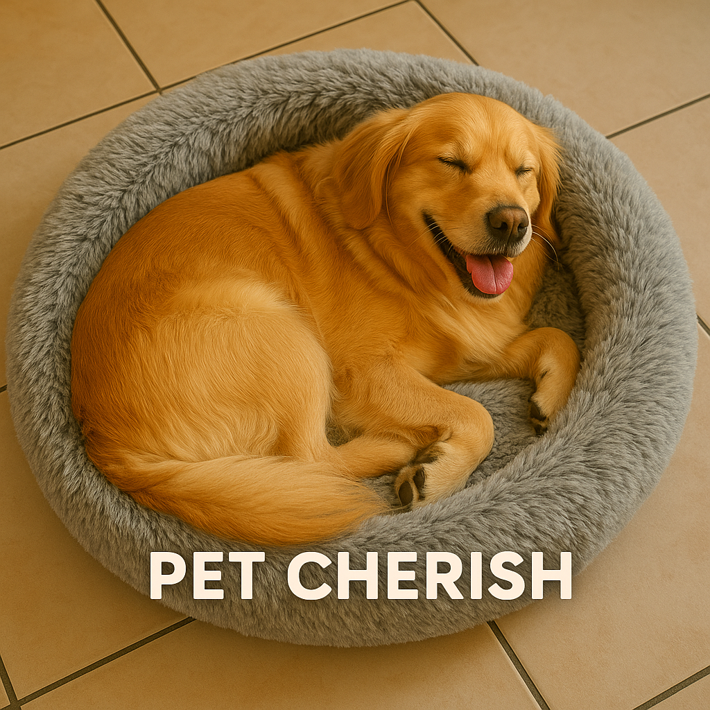 Round pet bed