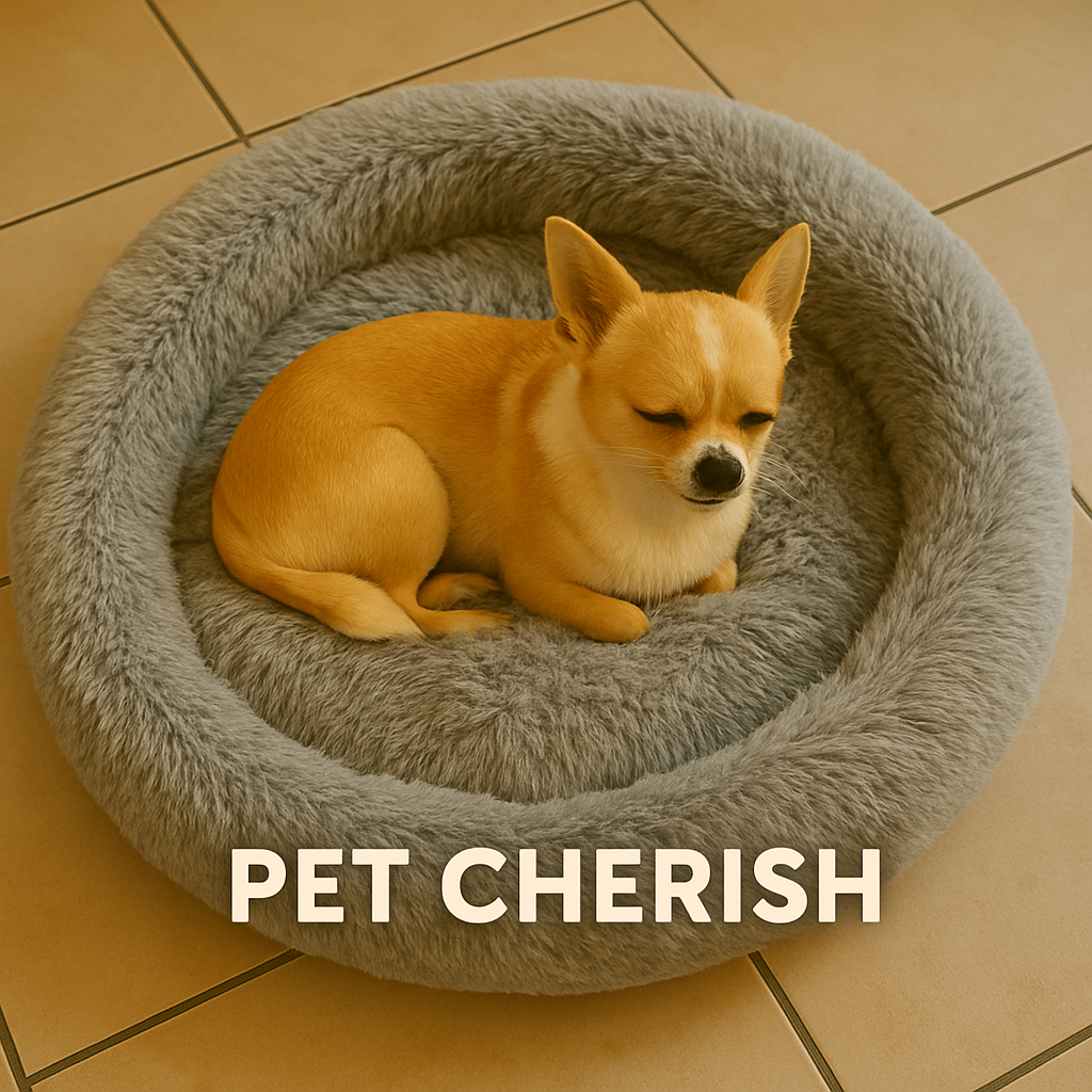 Round pet bed