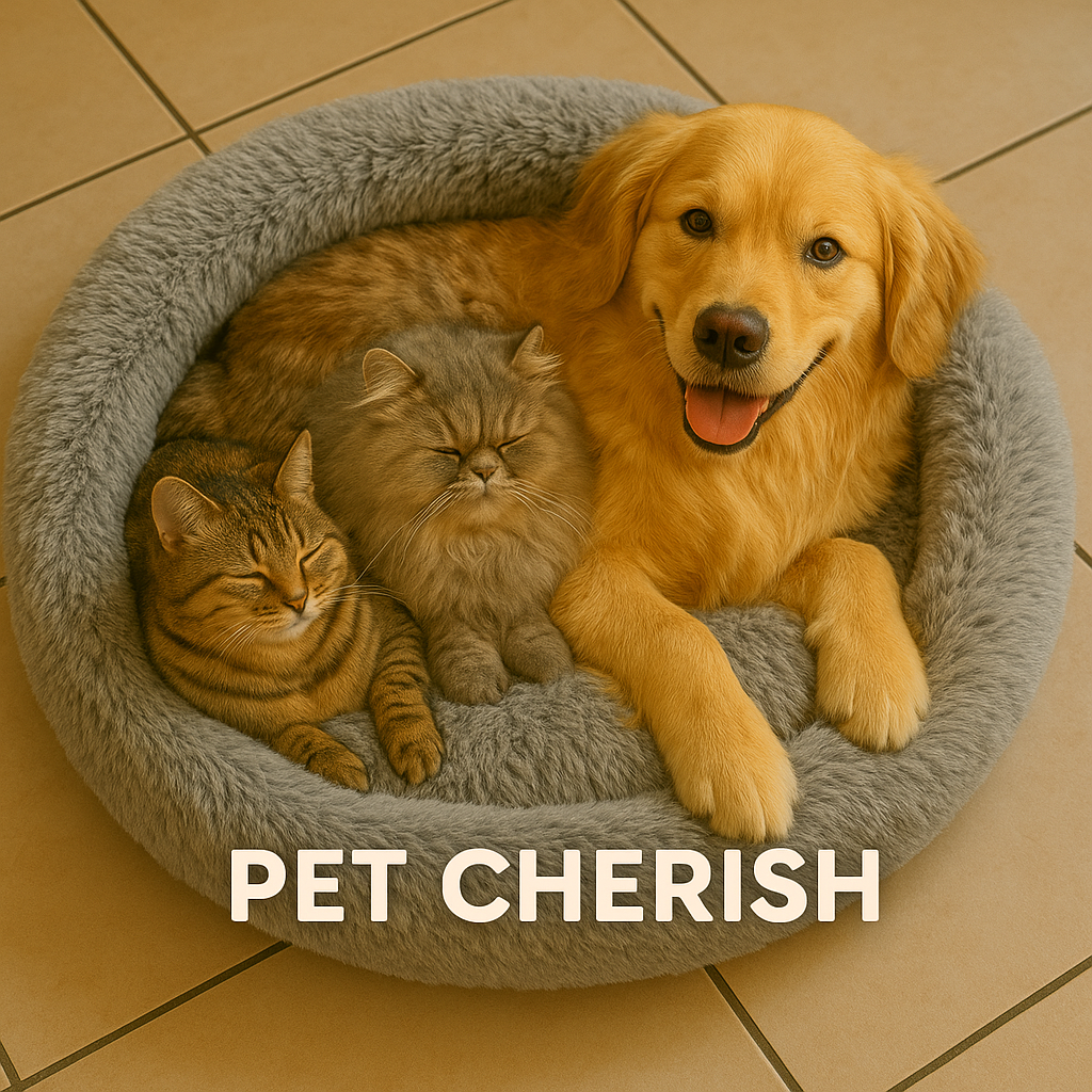 Round pet bed