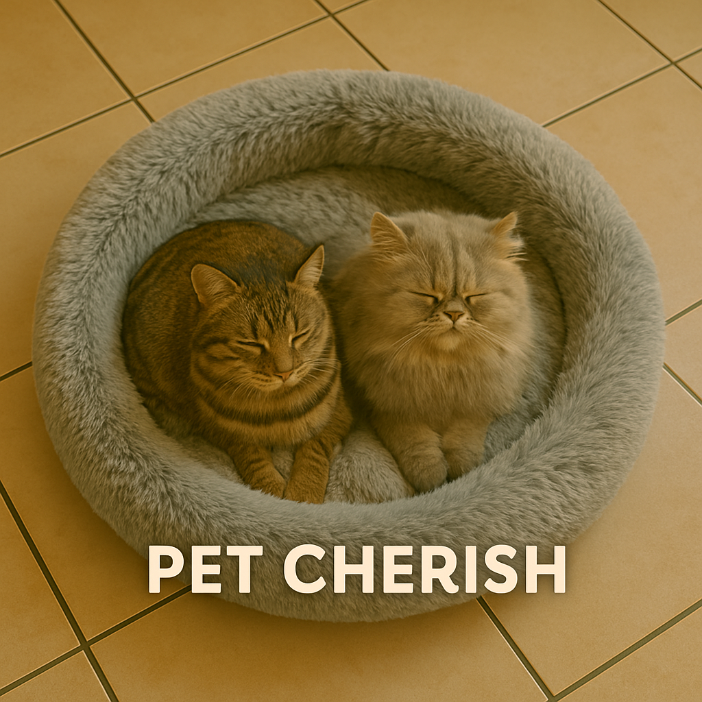 Round pet bed