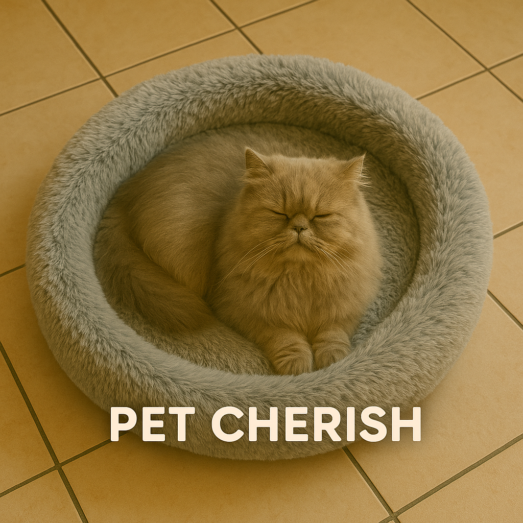 Round pet bed