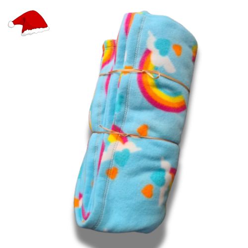 Rainbow Pet Fleece Blanket