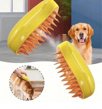 Pet Steam Brush Grooming Cats and Dogs