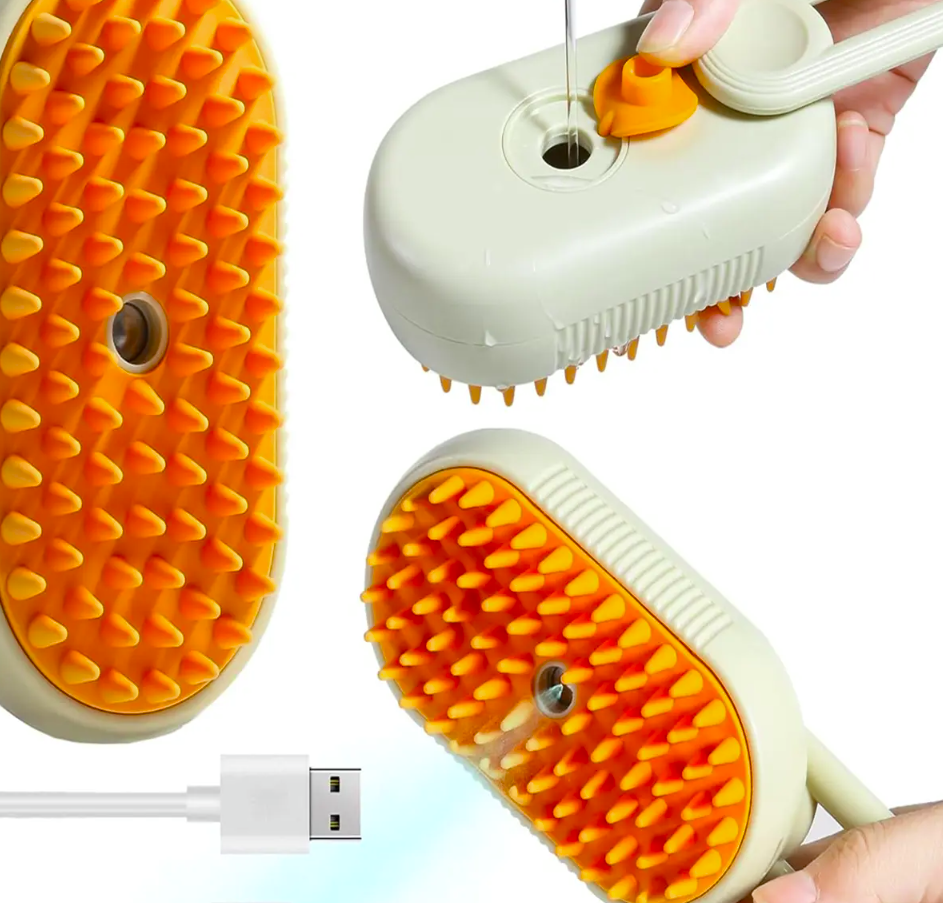 3-in-1 Pet brush cat and dog cleaner