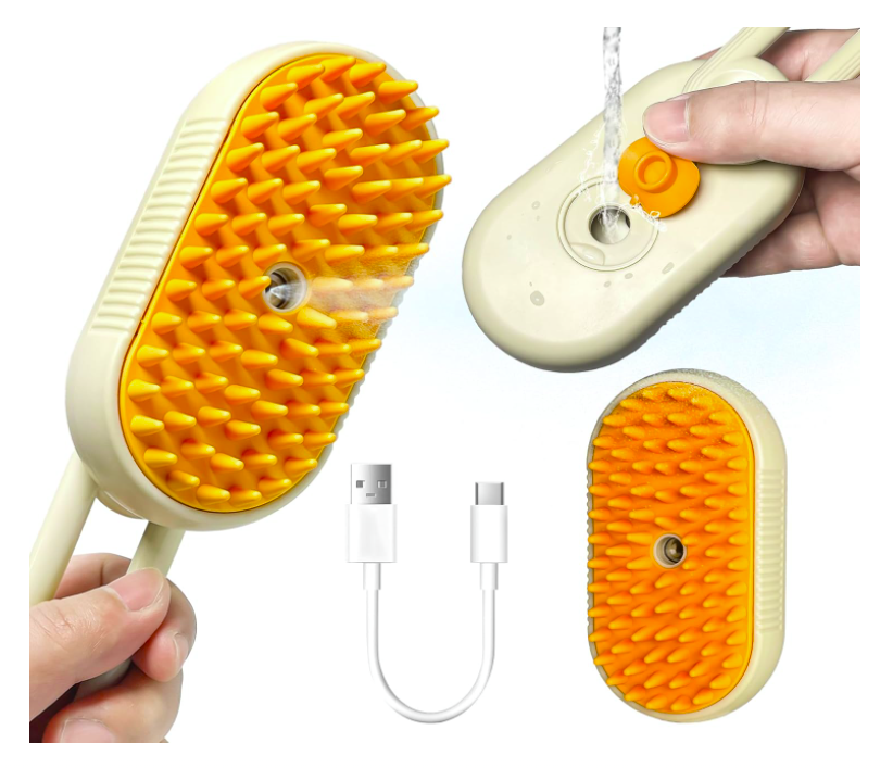 3-in-1 Pet brush cat and dog cleaner