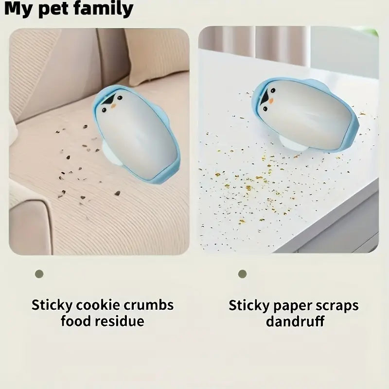 Mini Penguin Pet Hair washable and  reusable Removal Tool
