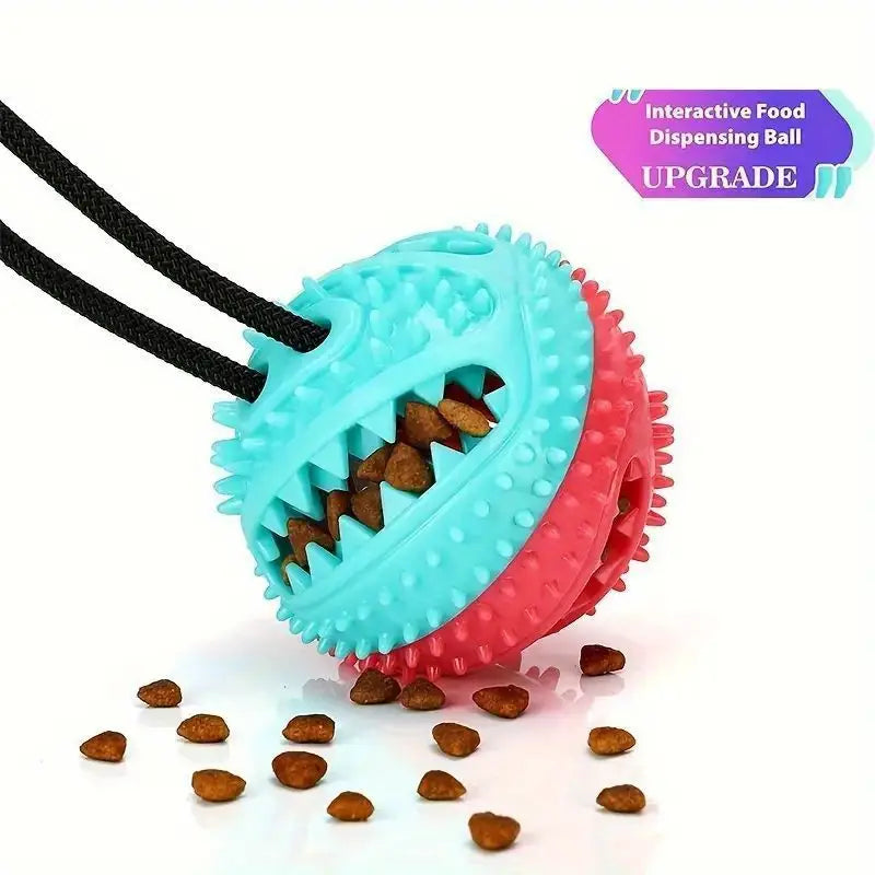 Pet suction dog toy ball