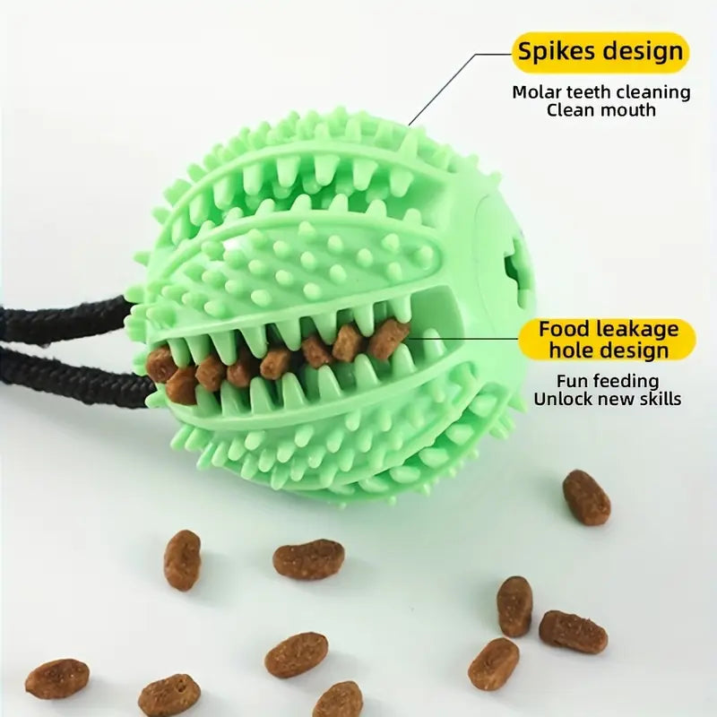 Pet suction dog toy ball