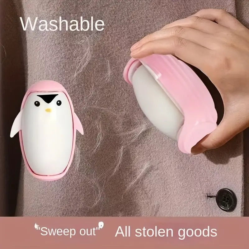 Mini Penguin Pet Hair washable and  reusable Removal Tool