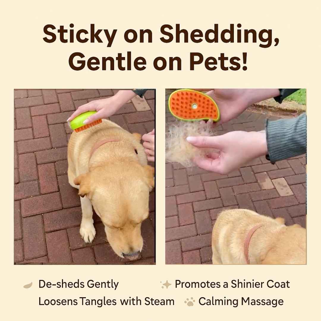 Instant De-shedder and Shiny Coat Brush
